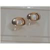 Image 1 : Vintage Cufflinks with Mother of Pearl in Center.  Makers mark