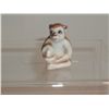 Image 1 : Vintage Monkey Figurine  Miniature  1 1/2" tall.  Possibly Porcelain