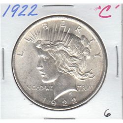 BLAZING 1922 $1 PEACE LUSTER