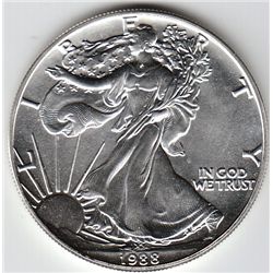 1988 1 OUNCE SILVER AMERICAN EAGLE