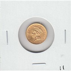$1 GOLD PRINCESS LIBERTY TYPE 3 1861