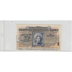 1935 IRISH SWEEPSTAKE TICKET