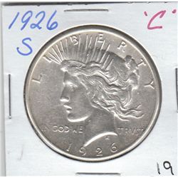 1926 S NICE APPEALING $1 SILVER PEACE