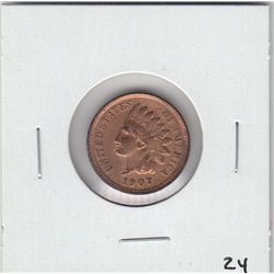 RED 1907 UNC INDIAN HEAD CENT SUPER APPEAL