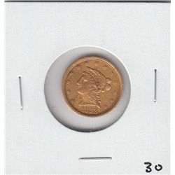 GOLD 1853 $2.5 LIBERTY QUARTER EAGLE