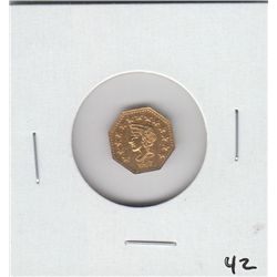 1/2 CALIFORNIA GOLD FANTASY TOKEN