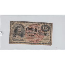 15 CENT 1863 FRACTIONAL CURRENCY