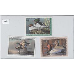 LOT OF 3 $15 DUCK STAMPS $45 FACE