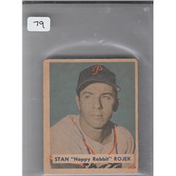 STAN ROJEK 1949 BASEBALL CARD