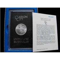 $1 MORGAN GSA CC CARSON CITY 1884 BLAZING LUSTER