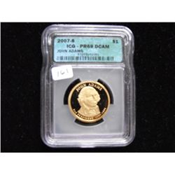 2007 $1 PROOF ICG 69 ADAMS