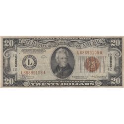 $20 HAWAII 1934 CURRENCY