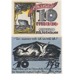 2 GERMAN NOTGELD NOTES