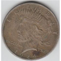 1924 $1 PEACE SILVER