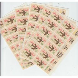 OLD 10 CENT SELF STICK POSTAGE STAMPS $8.40 FACE