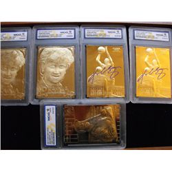 KOBE BRYANT KEN GRIFFEY DIANA 23 K PLATED CARDS