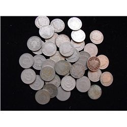 LOT OF 39 LIBERTY V NICKELS