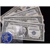 Image 4 : SILVER DOLLAR COLLECTION PEACE MERCURY DIMES EISENHOWER WALKERS STAR NOTES