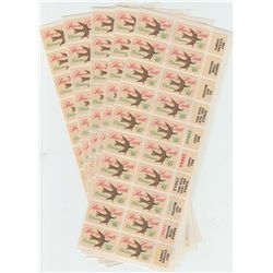 $10 IN CHRISTMAS STAMPS 10 CENTS EACH SELF STICK