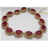 Image 2 : 23.39 tcw Ruby Bracelet 3.73 ct Dia $ 17k