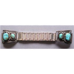 Zuni silver watchband