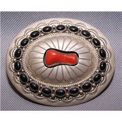 Navajo silver buckle