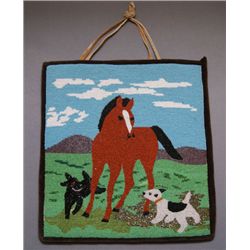 Nez Perce beaded bag