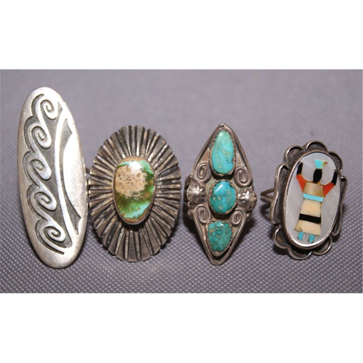 Hopi/Zuni/Navajo silver rings
