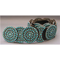 Zuni silver Concho belt