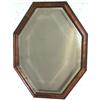 Image 1 : Early C18th walnut elongated octagonal framed wall mirror with bevelled plate, 31.4 by 24.5ins. (see