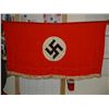 Image 2 : WWII Nazi Table or wall banner/flag-Hackenkreutz Excellent condition w/ fringing and original tie st
