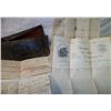 Image 2 : Lot of 1890's Wallet & Livestock Commision Documents & Checks (J. J Van Meter)