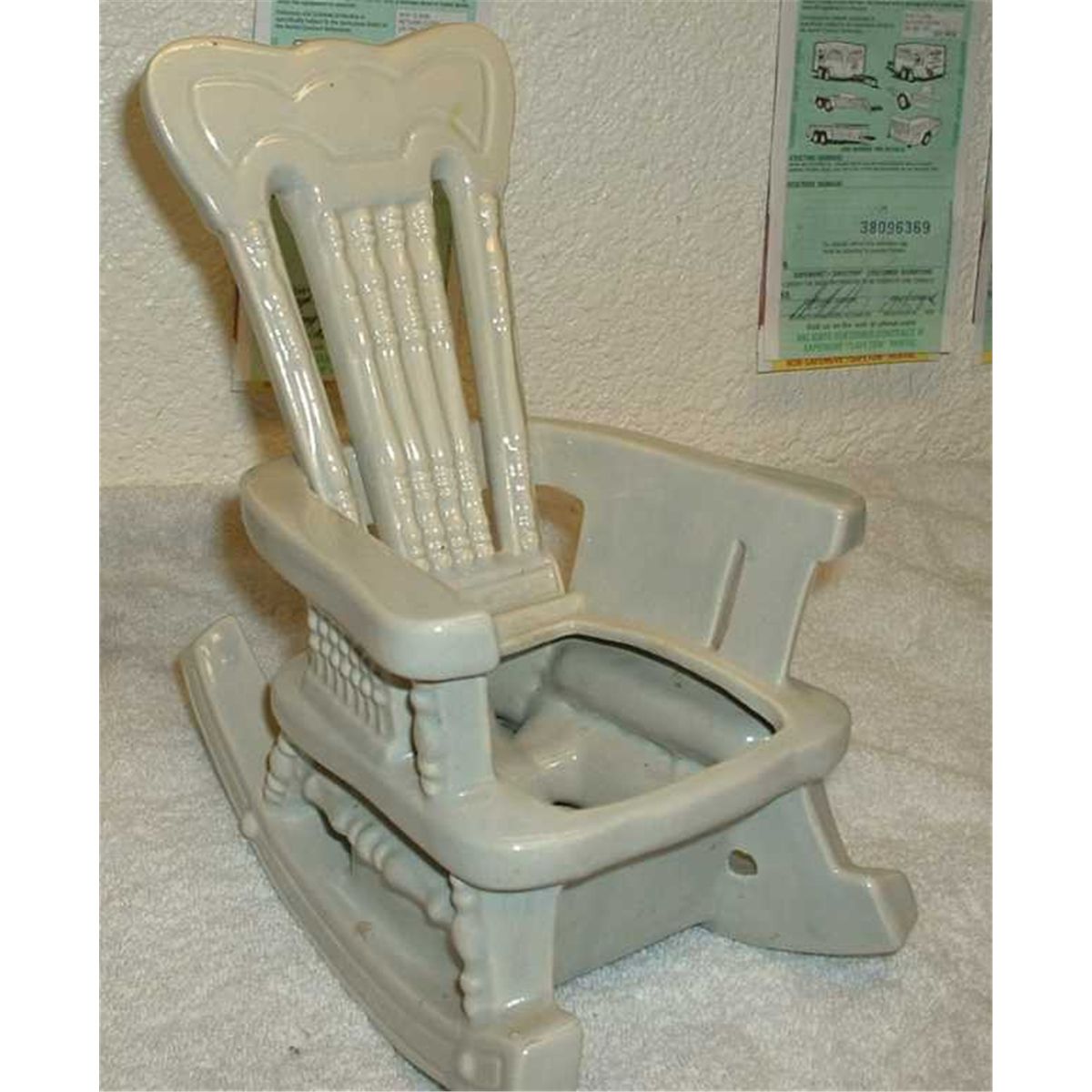 Vintage baby doll Ceramic head, hands and legs. Sitting in ceramic ...