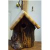 Image 1 : 1 Log Burl Hand Made Bird House, Larger Diameter .