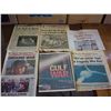 Image 1 : Box of Vintage News Papers Headlines Show 1st Walk on Moon, Return From Moon, Snow Bound '82 Blizzar