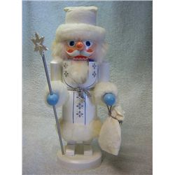 Original Erzgebirge Nutcracker, "Lg White Santa" 12" tall, No Box