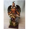 Image 1 : Native American warrior eagle statue, 15" .