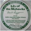 Image 2 : "Liliy of the Mohawks" plate, Hamilton Collection #0733C, porcelain, 23K gold rim, 8 1/2" diam