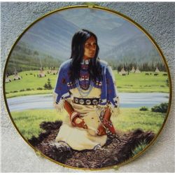 "Falling Star" plate, Hamilton Collection, #0370D, 81/2" diam., porcelain, 23K gold rim