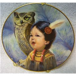 "Small and Wise" plate, Artaffects #4325I, 81/2" diam., porcelain, 23K gold rim