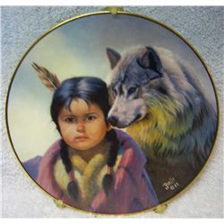 "Loyal Alliance" plate, Artaffects #4236C, 81/2" diam., porcelain, 23K gold rim