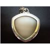 Image 2 : silver and drusy quartz pendant marked .925