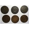 Image 2 : 1846-47-48-49-2  51 large pennys  nice color  (6 coins)