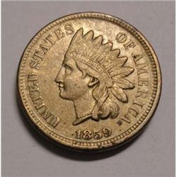 1859 Indian penny  XF45