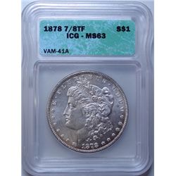 1878 7/8 Morgan $ ICG63