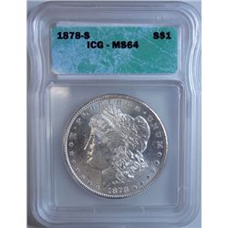1878S Morgan $  ICG64