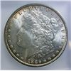 Image 2 : 1886 Morgan $ ICG64  bottom of roll coin toned rev only