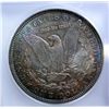 Image 3 : 1886 Morgan $ ICG64  bottom of roll coin toned rev only