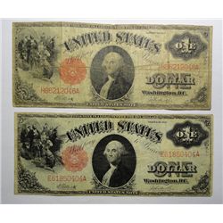 2  1917 $1 US notes  a G/VG and a Fine