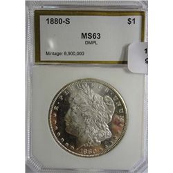 1880S  Morgan $  PCI63 DMPL
